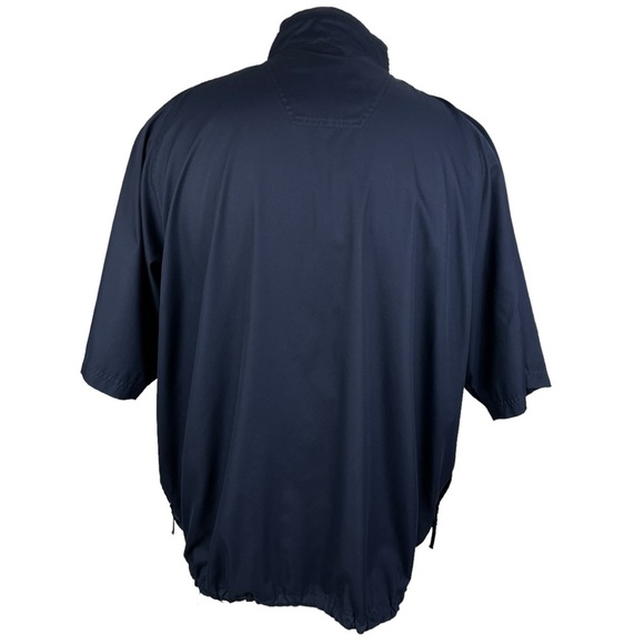 Adidas Navy Blue Short Sleeve Golf Tennis Windbreaker Jacket Mens Size L - Picture 5 of 11